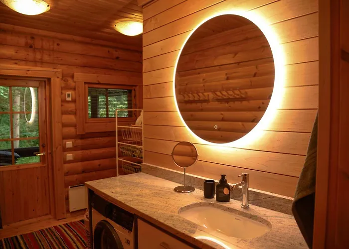 Seaside Log-house 'merehobeda' With Sauna And Hot Tub