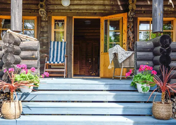 Seaside Log-house 'merehobeda' With Sauna And Hot Tub *