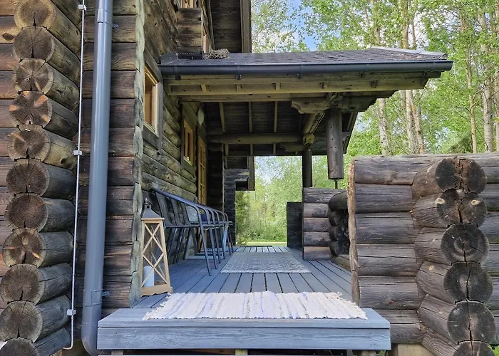 Дом отдыха Seaside Log-house 'merehobeda' With Sauna And Hot Tub *